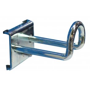 Dobbelt krog 50 mm. 90 grader 6 mm. Lukket snude