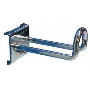 Dobbelt krog 100 mm. 90 grader 6 mm. Lukket snude