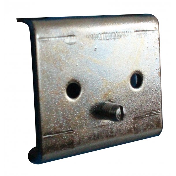 Monteringsplade, dobbelt med 2 huller.