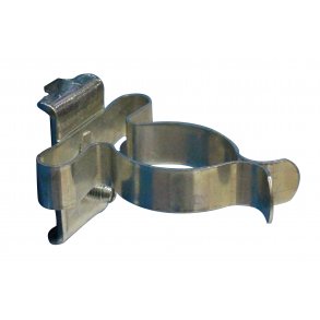 Fjederklemme med bagplade, 32 mm.