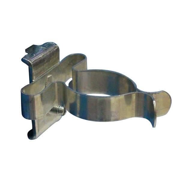 Fjederklemme med bagplade, �32 mm.