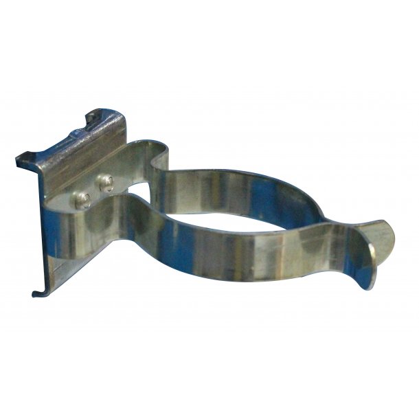 Fjederklemme med bagplade, �50 mm.