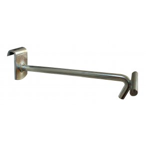 Krog til krogstang, med hyldeforkantsliste, 100 mm. 6 mm.