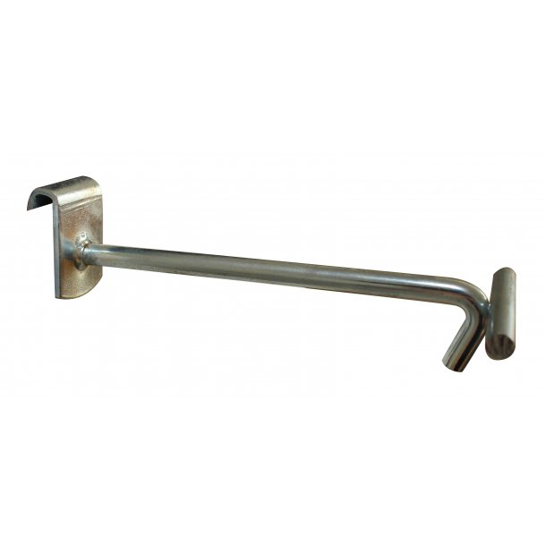 Krog til krogstang, med hyldeforkantsliste, 150 mm. �6 mm.