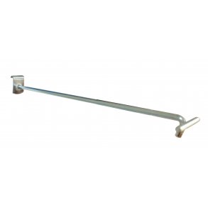 Krog til krogstang, med hyldeforkantsliste, 300 mm. 6 mm.